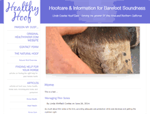 Tablet Screenshot of healthyhoof.com